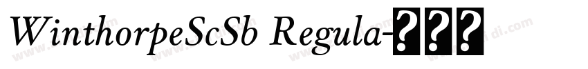 WinthorpeScSb Regula字体转换